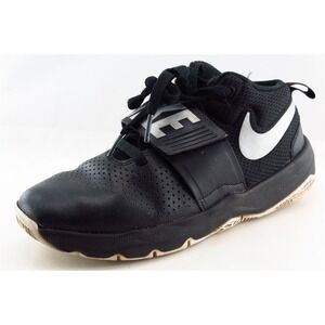 Nike Team Hustle 08 Black Synthetic Athletic Boys Shoes Size 5.5